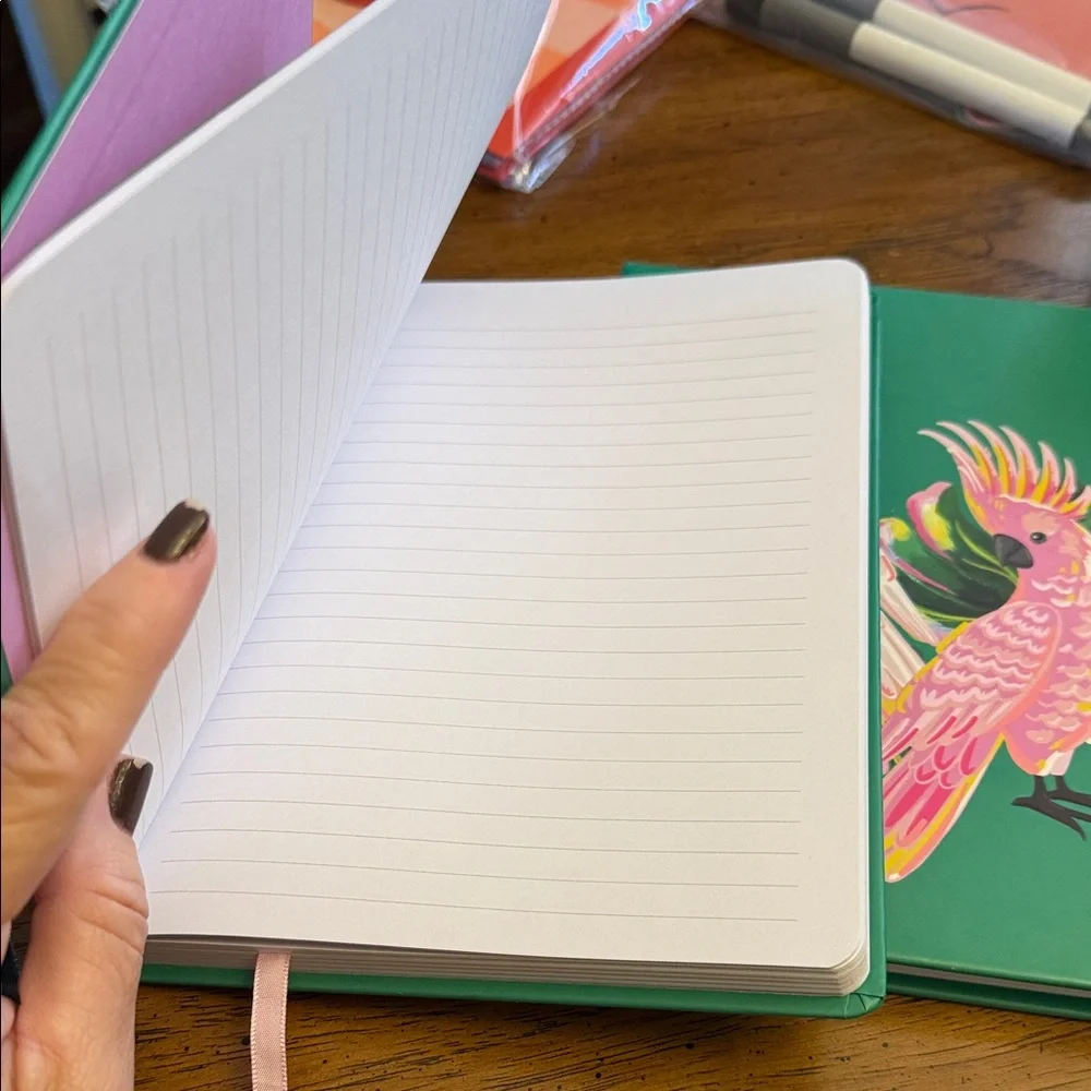 Set of two new lined journals- hard cover- each originally 8 selling both for 10